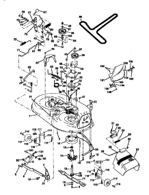 Mower Deck parts for Craftsman Front-Engine Lawn Tractor 917270820 from AppliancePartsPros.com