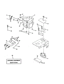 Engine parts for Craftsman Front-Engine Lawn Tractor 917270821 from AppliancePartsPros.com
