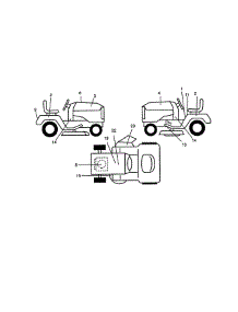 Decals parts for Craftsman Front-Engine Lawn Tractor 917270821 from AppliancePartsPros.com