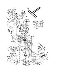 Mower Deck parts for Craftsman Front-Engine Lawn Tractor 917270821 from AppliancePartsPros.com