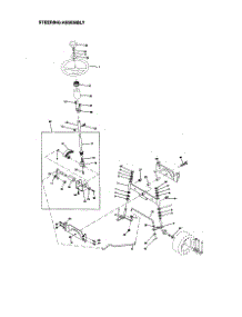 Steering Assembly parts for Craftsman Front-Engine Lawn Tractor 917270823 from AppliancePartsPros.com