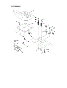 Seat Assembly parts for Craftsman Front-Engine Lawn Tractor 917270823 from AppliancePartsPros.com