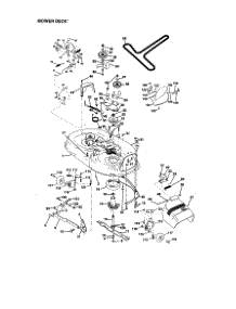 Mower Deck parts for Craftsman Front-Engine Lawn Tractor 917270823 from AppliancePartsPros.com