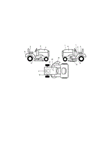 Decals parts for Craftsman Front-Engine Lawn Tractor 917270824 from AppliancePartsPros.com