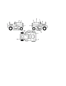 Decals parts for Craftsman Front-Engine Lawn Tractor 917270830 from AppliancePartsPros.com