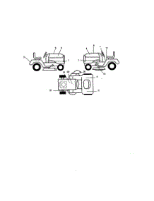 Decals parts for Craftsman Front-Engine Lawn Tractor 917270831 from AppliancePartsPros.com