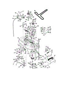 Mower Deck parts for Craftsman Front-Engine Lawn Tractor 917270831 from AppliancePartsPros.com