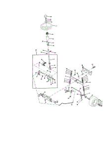 Steering Assembly parts for Craftsman Front-Engine Lawn Tractor 917270840 from AppliancePartsPros.com