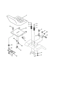 Seat Assembly parts for Craftsman Front-Engine Lawn Tractor 917270840 from AppliancePartsPros.com