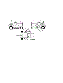 Decals parts for Craftsman Front-Engine Lawn Tractor 917270840 from AppliancePartsPros.com