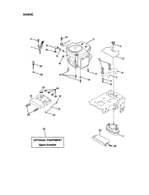 Engine parts for Craftsman Front-Engine Lawn Tractor 917270841 from AppliancePartsPros.com