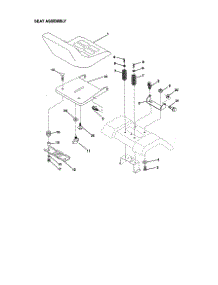 Seat Assembly parts for Craftsman Front-Engine Lawn Tractor 917270841 from AppliancePartsPros.com