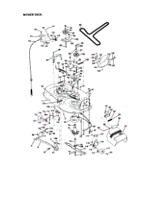 Mower Deck parts for Craftsman Front-Engine Lawn Tractor 917270841 from AppliancePartsPros.com