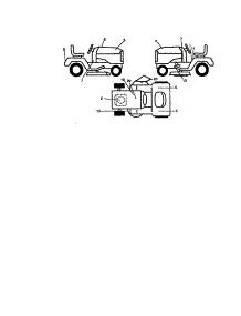 Decals parts for Craftsman Front-Engine Lawn Tractor 917270851 from AppliancePartsPros.com