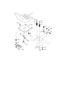 Seat Assembly parts for Craftsman Front-Engine Lawn Tractor 917270860 from AppliancePartsPros.com