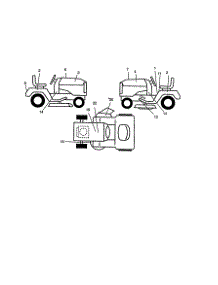 Decals parts for Craftsman Front-Engine Lawn Tractor 917270860 from AppliancePartsPros.com