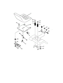 Seat Assembly parts for Craftsman Front-Engine Lawn Tractor 917270861 from AppliancePartsPros.com