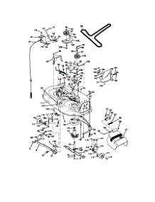 Mower Deck parts for Craftsman Front-Engine Lawn Tractor 917270861 from AppliancePartsPros.com