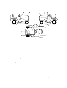 Decals parts for Craftsman Front-Engine Lawn Tractor 917270910 from AppliancePartsPros.com