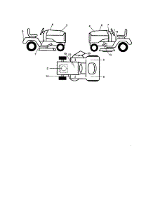 Decals parts for Craftsman Front-Engine Lawn Tractor 917270911 from AppliancePartsPros.com
