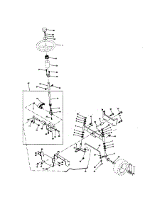 Steering parts for Craftsman Front-Engine Lawn Tractor 917270912 from AppliancePartsPros.com