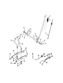 Lift Assembly parts for Craftsman Front-Engine Lawn Tractor 917270912 from AppliancePartsPros.com