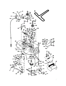 Mower Deck parts for Craftsman Front-Engine Lawn Tractor 917270912 from AppliancePartsPros.com