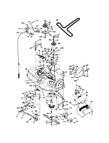 Mower Deck parts for Craftsman Front-Engine Lawn Tractor 917270913 from AppliancePartsPros.com