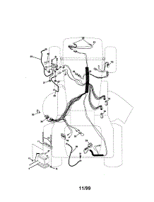 Electrical parts for Craftsman Front-Engine Lawn Tractor 917270920 from AppliancePartsPros.com