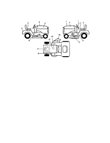 Decals parts for Craftsman Front-Engine Lawn Tractor 917270920 from AppliancePartsPros.com