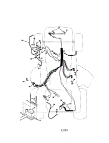 Electrical parts for Craftsman Front-Engine Lawn Tractor 917270921 from AppliancePartsPros.com