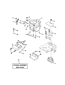 Engine parts for Craftsman Front-Engine Lawn Tractor 917270921 from AppliancePartsPros.com