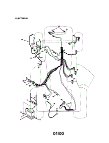 Electrical parts for Craftsman Front-Engine Lawn Tractor 917270922 from AppliancePartsPros.com