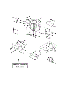 Engine parts for Craftsman Front-Engine Lawn Tractor 917270922 from AppliancePartsPros.com