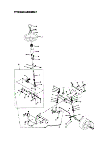 Steering Assembly parts for Craftsman Front-Engine Lawn Tractor 917270923 from AppliancePartsPros.com
