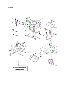 Engine parts for Craftsman Front-Engine Lawn Tractor 917270923 from AppliancePartsPros.com
