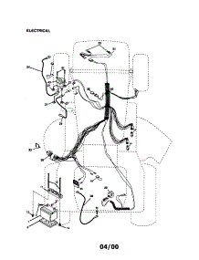 Electrical parts for Craftsman Front-Engine Lawn Tractor 917270930 from AppliancePartsPros.com