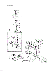 Steering parts for Craftsman Front-Engine Lawn Tractor 917270930 from AppliancePartsPros.com