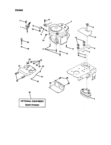 Engine parts for Craftsman Front-Engine Lawn Tractor 917270930 from AppliancePartsPros.com