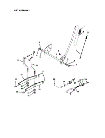 Lift Assembly parts for Craftsman Front-Engine Lawn Tractor 917270930 from AppliancePartsPros.com