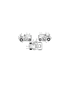 Decals parts for Craftsman Front-Engine Lawn Tractor 917270941 from AppliancePartsPros.com