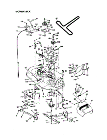Mower Deck parts for Craftsman Front-Engine Lawn Tractor 917270950 from AppliancePartsPros.com