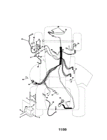 Electrical parts for Craftsman Front-Engine Lawn Tractor 917270960 from AppliancePartsPros.com