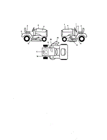 Decals parts for Craftsman Front-Engine Lawn Tractor 917270961 from AppliancePartsPros.com