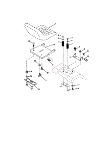 Seat Assembly parts for Craftsman Front-Engine Lawn Tractor 917270962 from AppliancePartsPros.com