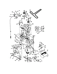 Mower Deck parts for Craftsman Front-Engine Lawn Tractor 917270963 from AppliancePartsPros.com