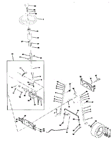 Steering Assembly parts for Craftsman Front-Engine Lawn Tractor 917271010 from AppliancePartsPros.com