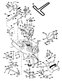 Mower Deck parts for Craftsman Front-Engine Lawn Tractor 917271010 from AppliancePartsPros.com