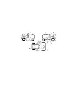 Decals parts for Craftsman Front-Engine Lawn Tractor 917271011 from AppliancePartsPros.com