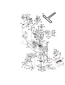 Mower Deck parts for Craftsman Front-Engine Lawn Tractor 917271011 from AppliancePartsPros.com